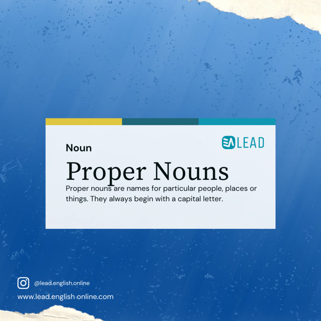 Common vs Proper Nouns – Lead